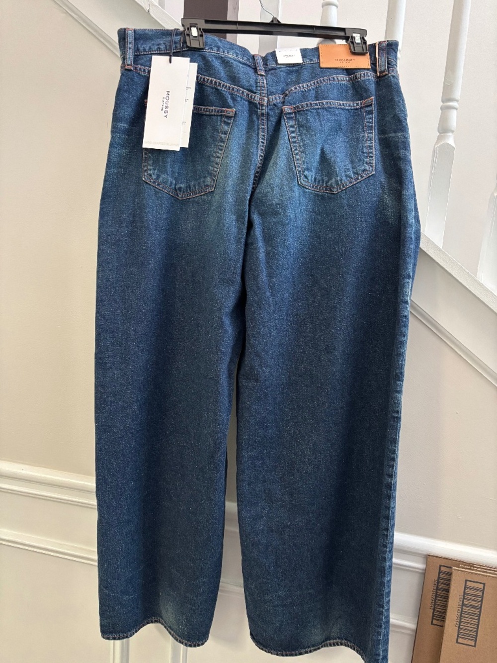 BNWT Moussy Vintage Size 30 Emporia Super Wide Denim Jeans